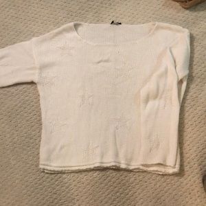 Rails White Star Sweater - Small